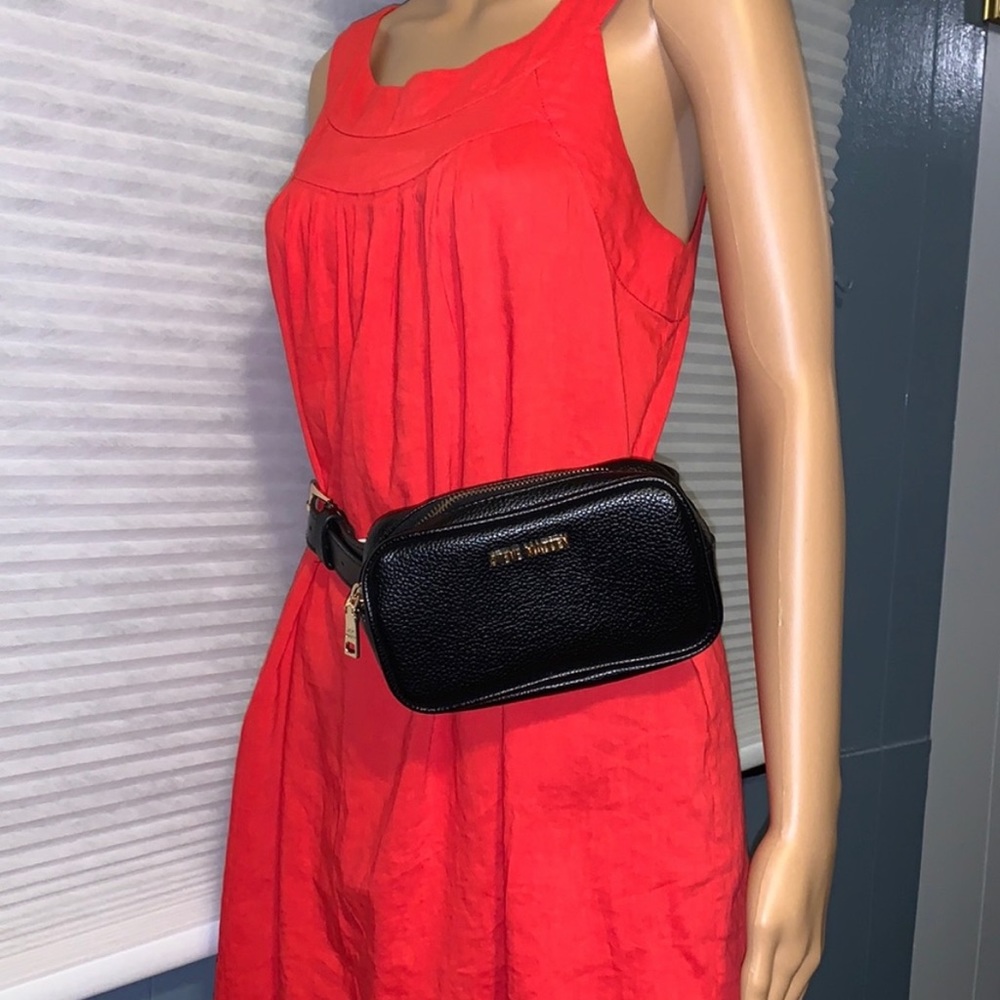 STEVE MADDEN - Leather Black Crossbody Purse